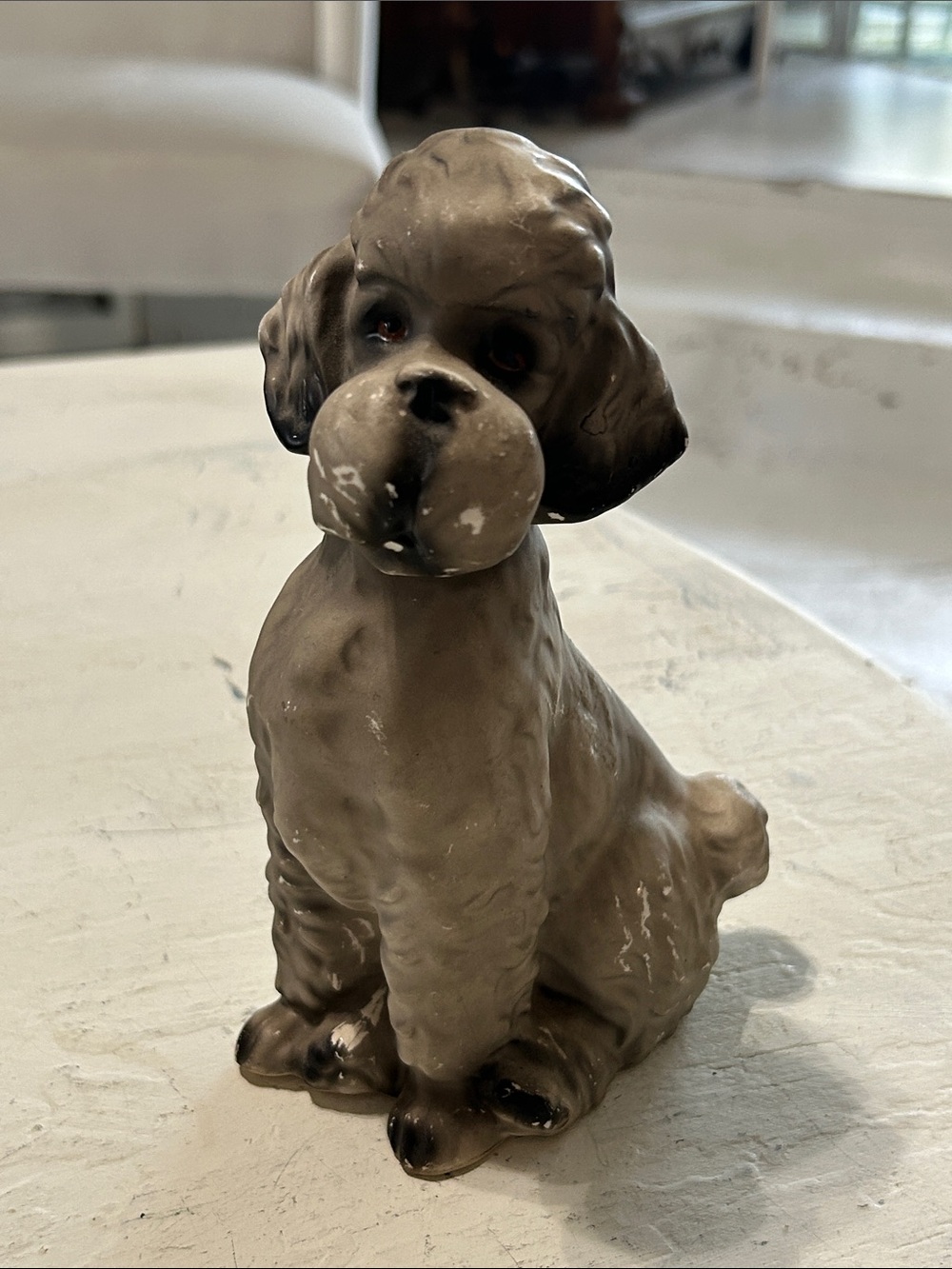 Vintage Ceramic Dog Figurine